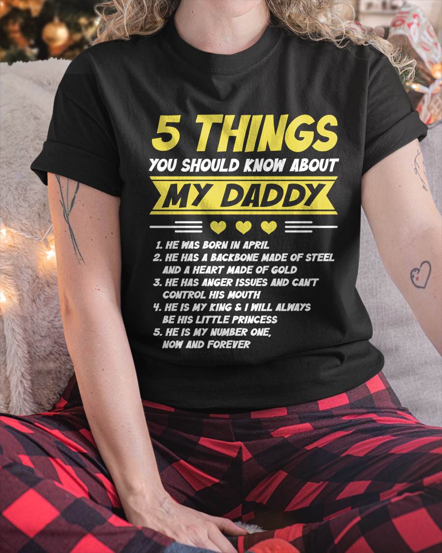 APRIL - 5 THINGS YOU SHOULD KNOW ABOUT MY DADDY - FROM DAD - TLEE04 (SKU2606-53-04)