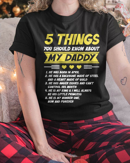APRIL - 5 THINGS YOU SHOULD KNOW ABOUT MY DADDY - FROM DAD - TLEE04 (SKU2606-53-04)