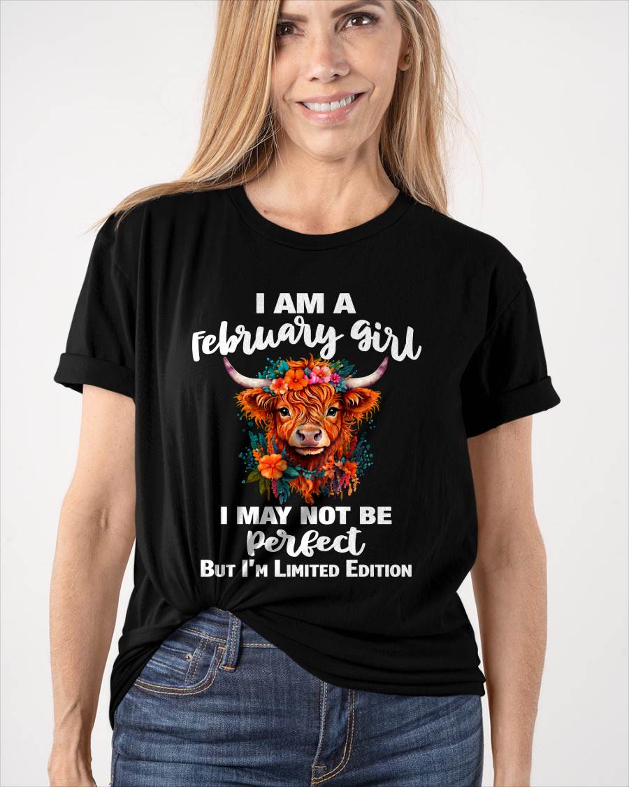FEBRUARY GIRL ONE OF A KIND TEE - FOR WOMEN - TLEE02 (SKU2607-296-02)