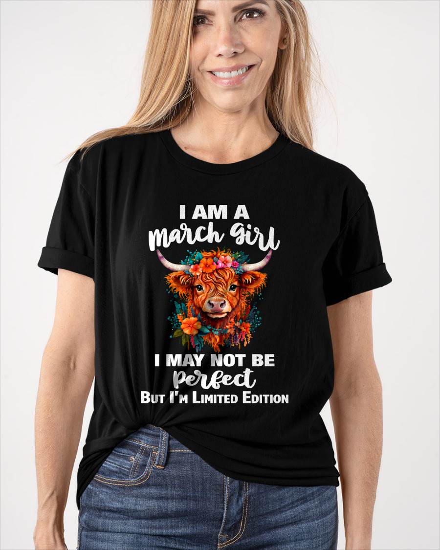 MARCH GIRL ONE OF A KIND TEE - FOR WOMEN - TLEE03 (SKU2607-296-03)