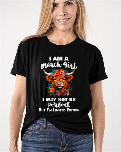 MARCH GIRL ONE OF A KIND TEE - FOR WOMEN - TLEE03 (SKU2607-296-03)
