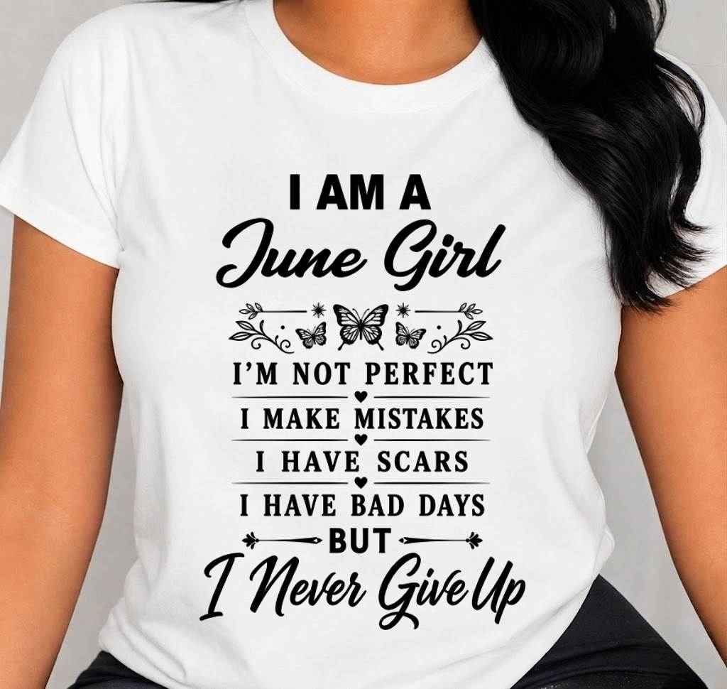 JUNE GIRL NEVER GIVE UP - FOR WOMEN - TLEE06 (SKU2606-378-06)