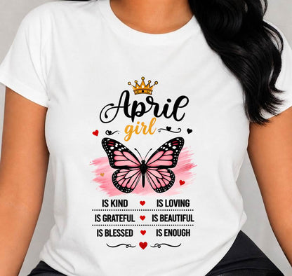 APRIL GIRL BUTTERFLY SHIRT - FOR WOMEN - TLEE04 (SKU2608-593-04)