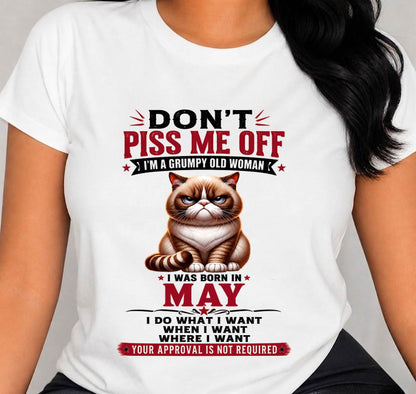 MAY – ZERO PATIENCE FUNNY CAT - FOR WOMEN - TLEE05 (SKU2608-291-05)
