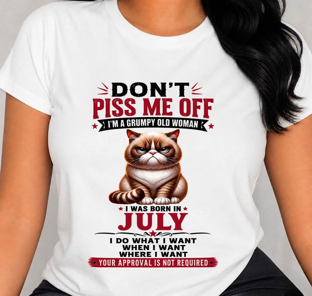 JULY – ZERO PATIENCE FUNNY CAT - FOR WOMEN - TLEE07 (SKU2608-291-07)