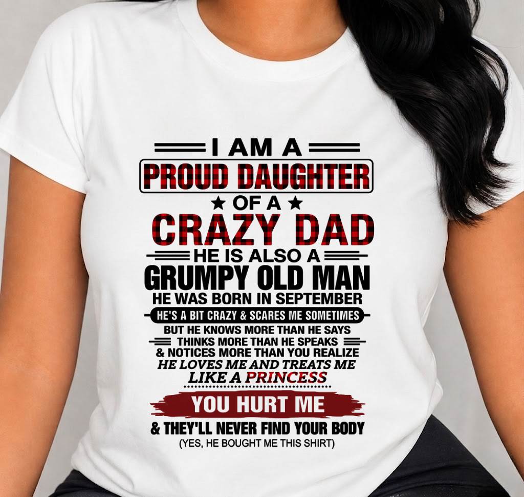 SEPTEMBER - BEST DAD BEST DAUGHTER SHIRT - FROM DAD - TLEE09 (SKU2608-27-09)