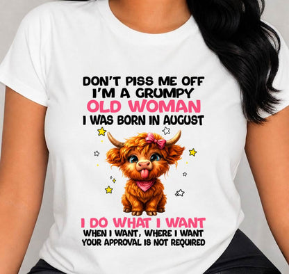 AUGUST GRUMPY LADY SHIRT - FOR WOMEN - TLEE08 (SKU2607-215-08)