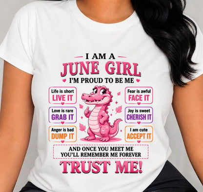 JUNE GIRL CUTE ALLIGATOR TEE - FOR WOMEN - TLEE06 (SKU2607-236-06)