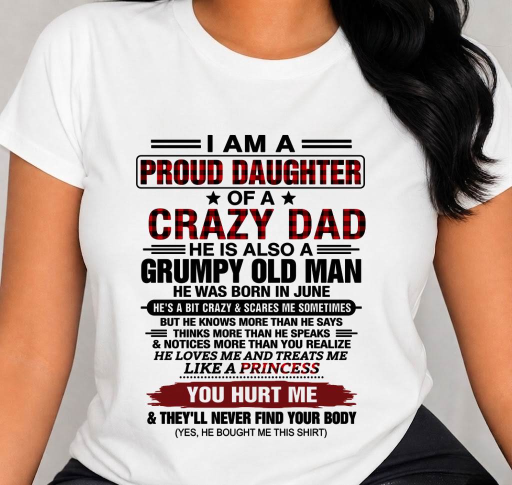 JUNE - BEST DAD BEST DAUGHTER SHIRT - FROM DAD - TLEE06 (SKU2608-27-06)