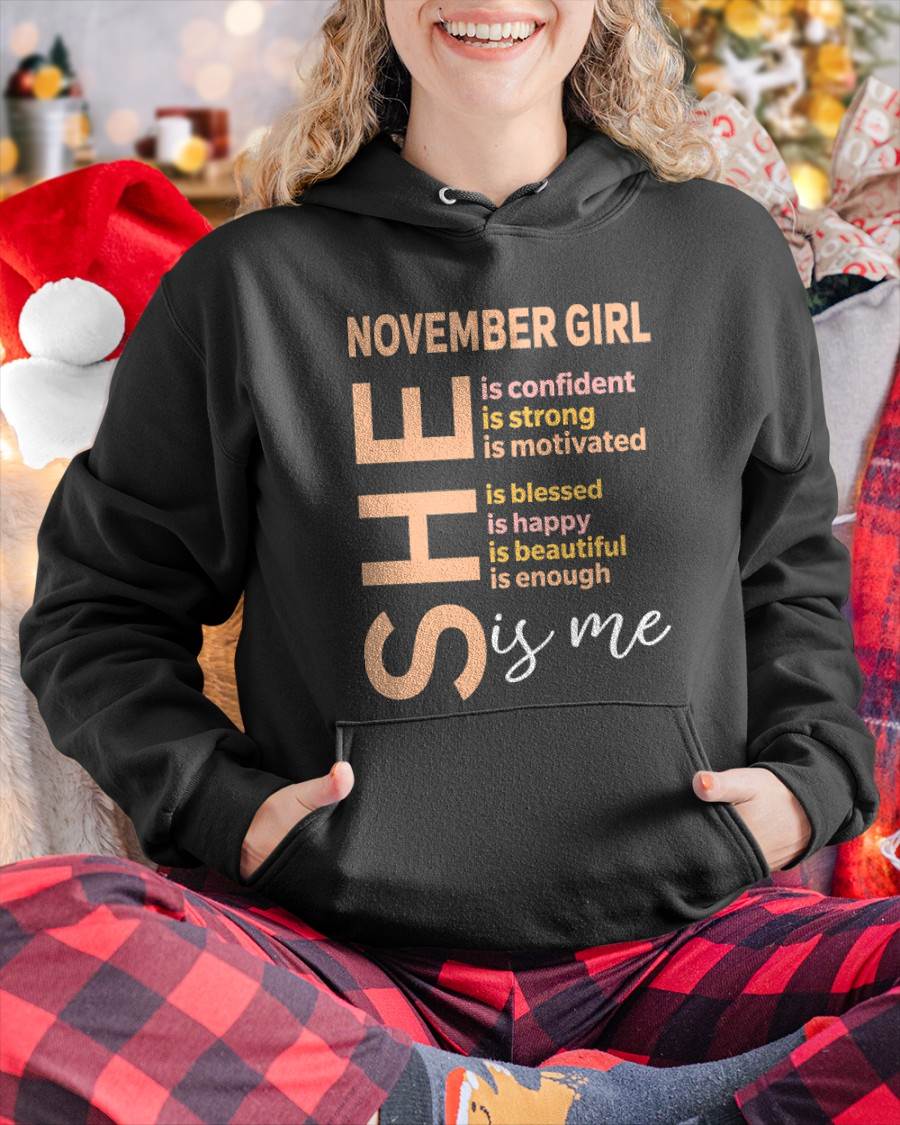 NOVEMBER GIRL - SELF LOVE TYPOGRAPHY - FOR WOMEN - TLEE11 (SKU2606-255-11)