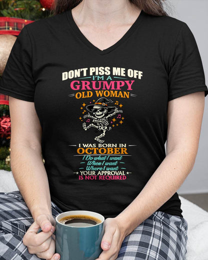 OCTOBER - SASSY INDEPENDENT WOMAN FUNNY QUOTE - FOR WOMEN - TLEE10 (SKU2603-70-10)