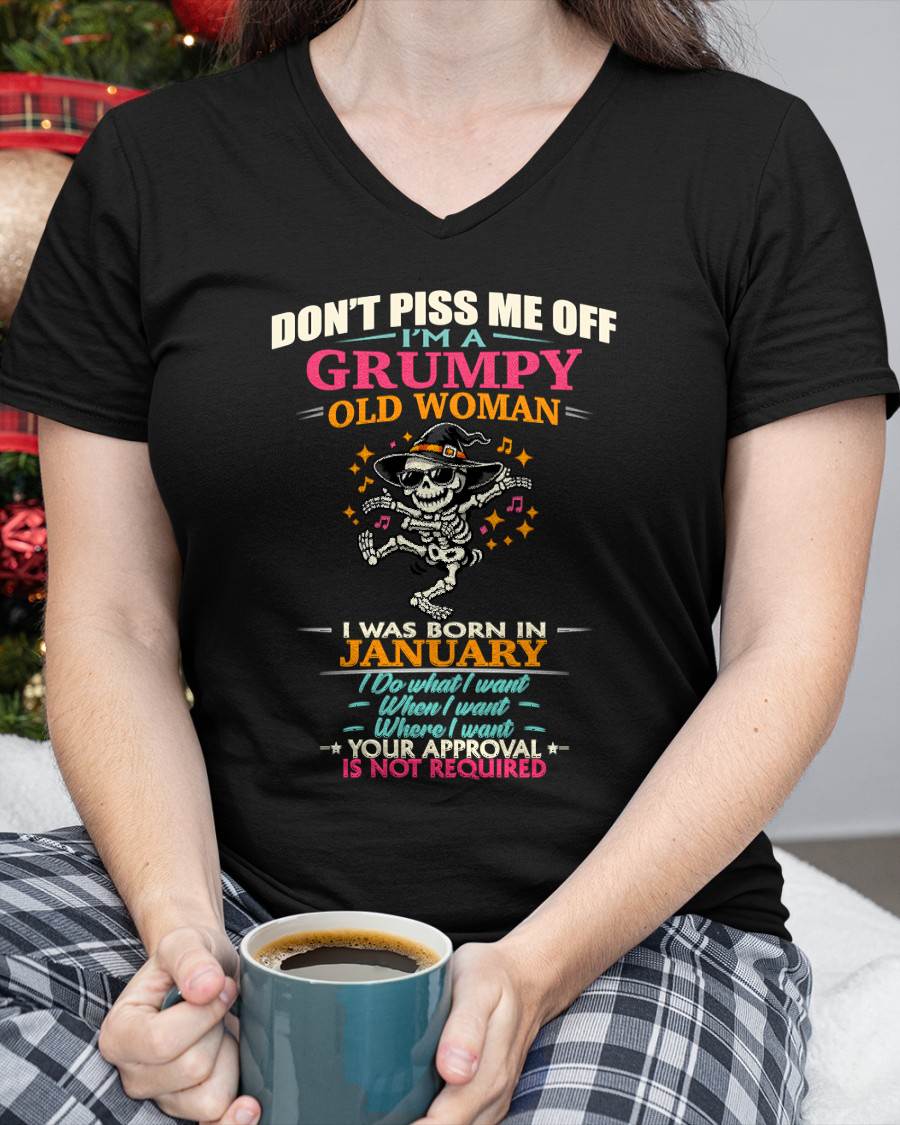 JANUARY - SASSY INDEPENDENT WOMAN FUNNY QUOTE - FOR WOMEN - TLEE01 (SKU2603-70-01)