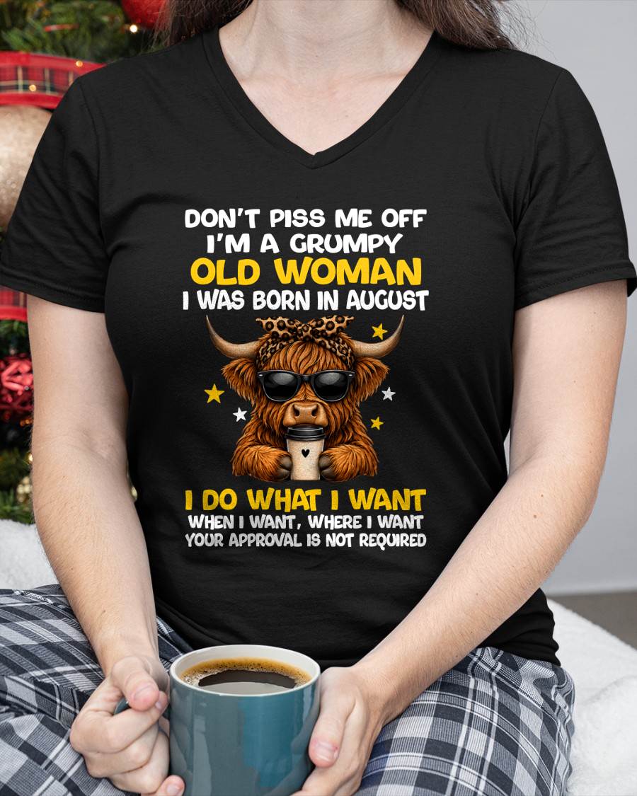AUGUST BORN WOMAN FUNNY SHIRT - FOR WOMEN - TLEE08 (SKU2607-217-08)