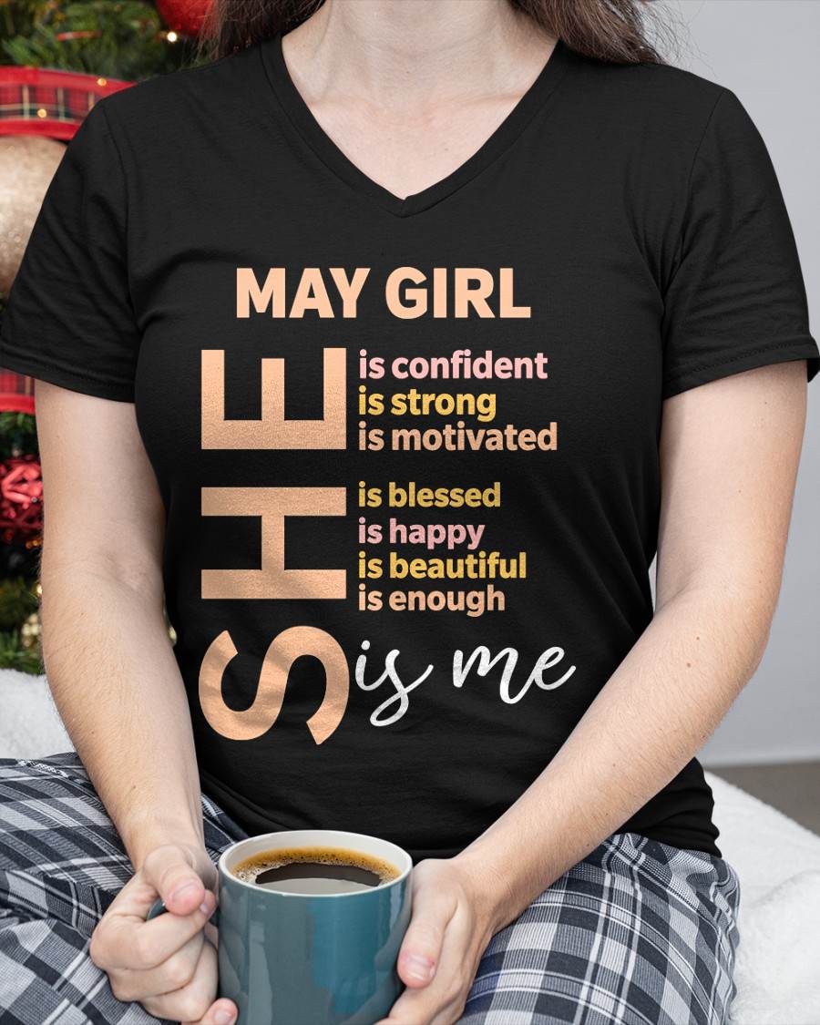 MAY GIRL - SELF LOVE TYPOGRAPHY - FOR WOMEN - TLEE05 (SKU2606-255-05)