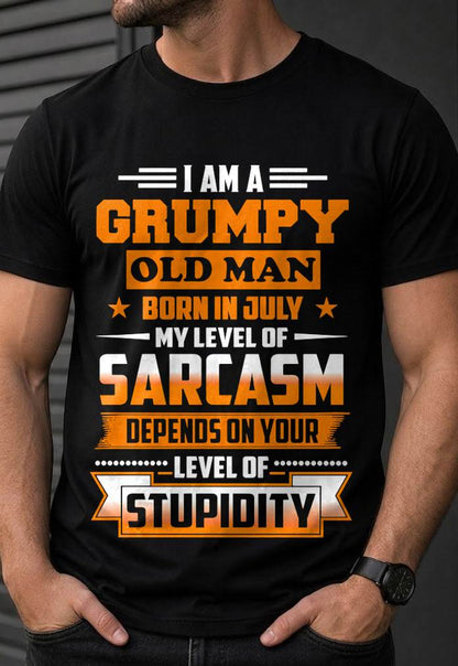 JULY GRUMPY OLD MAN SHIRT - FOR MAN - TLEE07 (SKU2605-128-07)