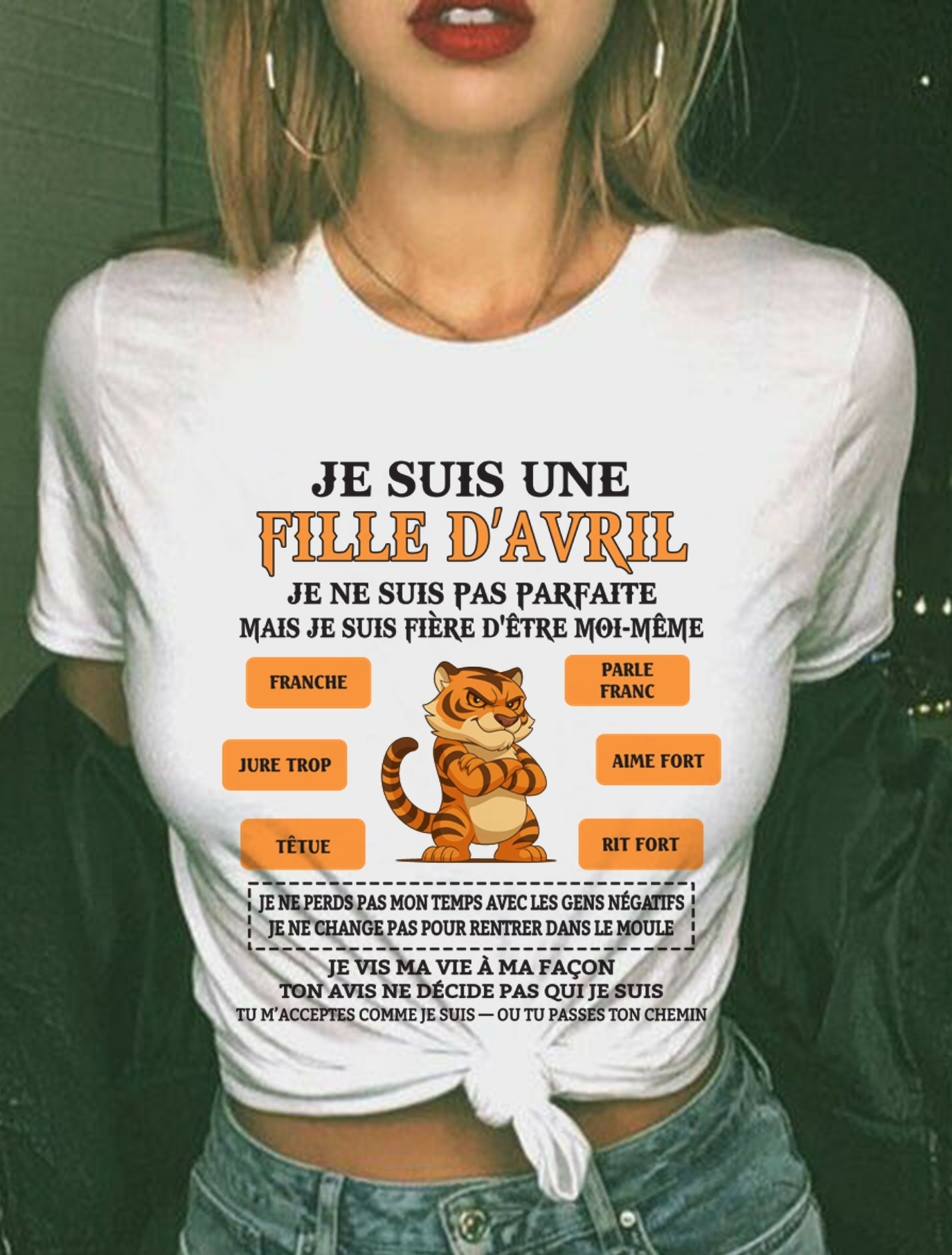 JE SUIS UNE FILLE D’AVRIL - fma TLEE04 / fr04 (SKU26T-01240-04)