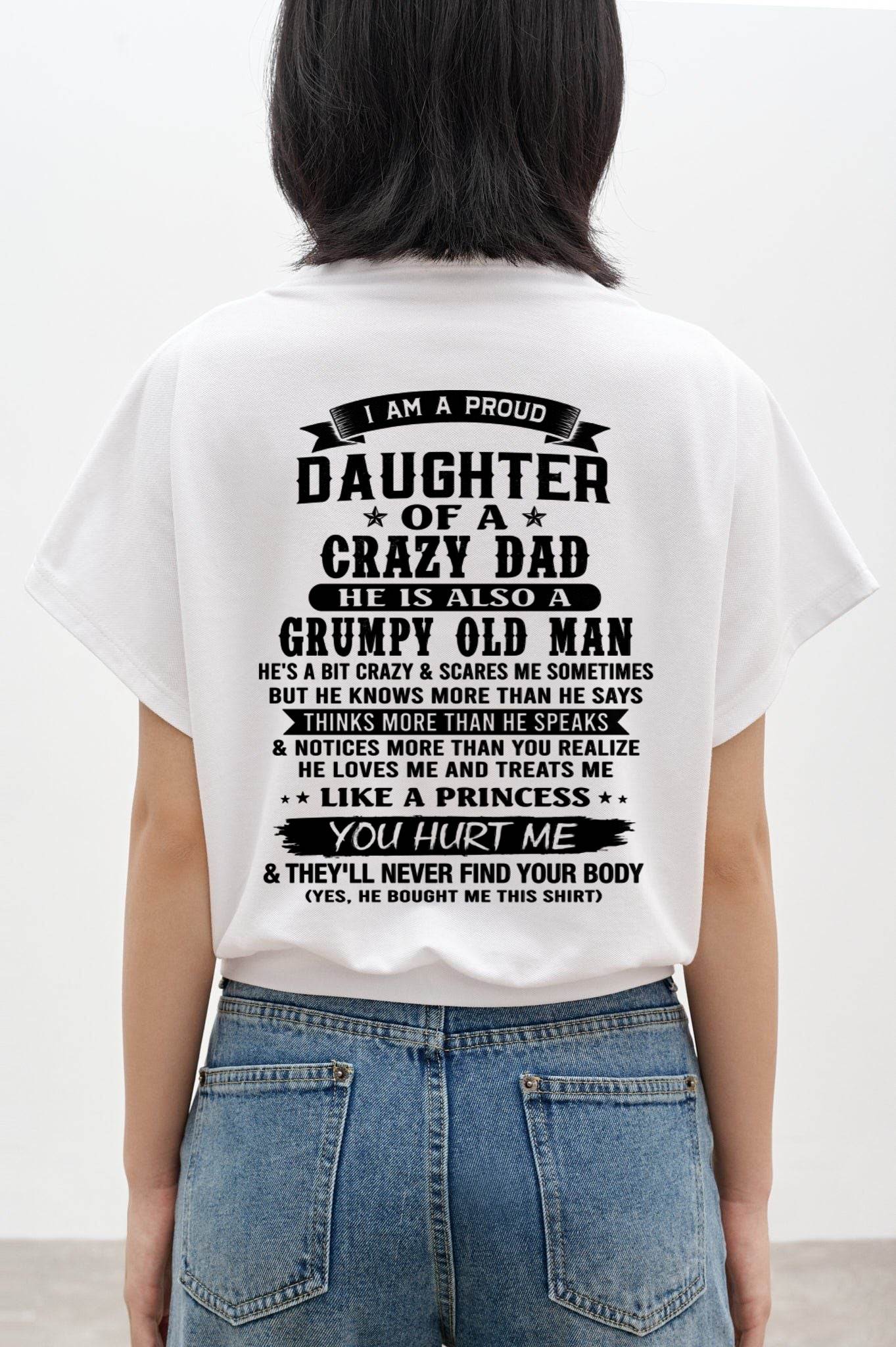 FUNNY DAD AND DAUGHTER SHIRT - FROM DAD - TLEE00 (SKU2606-394-00)