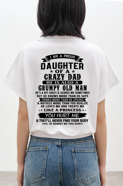 FUNNY DAD AND DAUGHTER SHIRT - FROM DAD - TLEE00 (SKU2606-394-00)