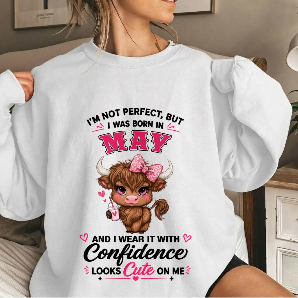 MAY BORN CONFIDENCE TEE - FOR WOMEN - TLEE05 (SKU2608-118-05)