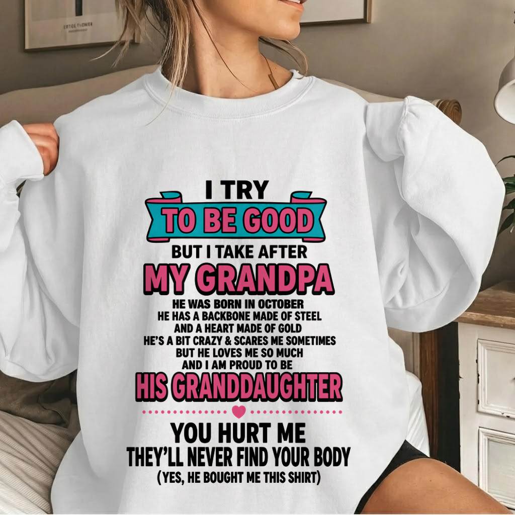 OCTOBER - I TRY TO BE GOOD BUT I TAKE AFTER MY GRANDPA - FROM GRANDPA - TLEE10 (SKU2606-212-10)