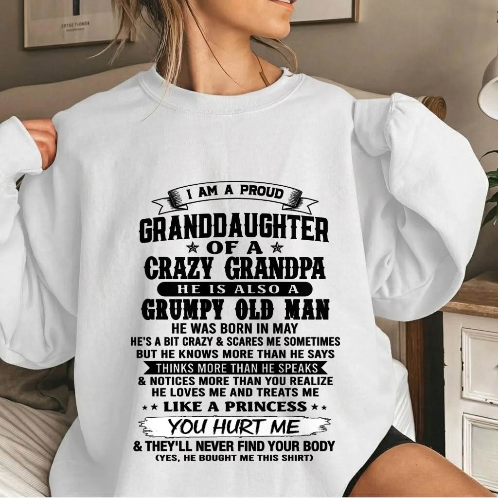 MAY - PROUD GRANDDAUGHTER OF A CRAZY GRANDPA - FROM GRANDPA - TLEE05 (SKU2607-114-05)