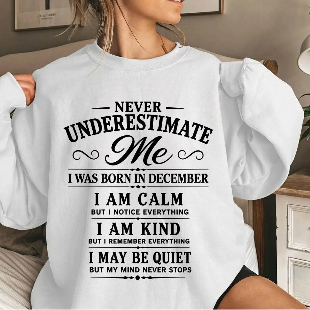 DECEMBER GIRL : CALM, KIND, UNFORGETTABLE - FOR WOMEN - TLEE12 (SKU2606-139-12)