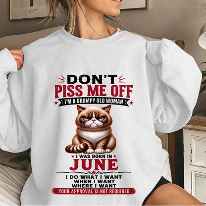 JUNE – ZERO PATIENCE FUNNY CAT - FOR WOMEN - TLEE06 (SKU2608-291-06)