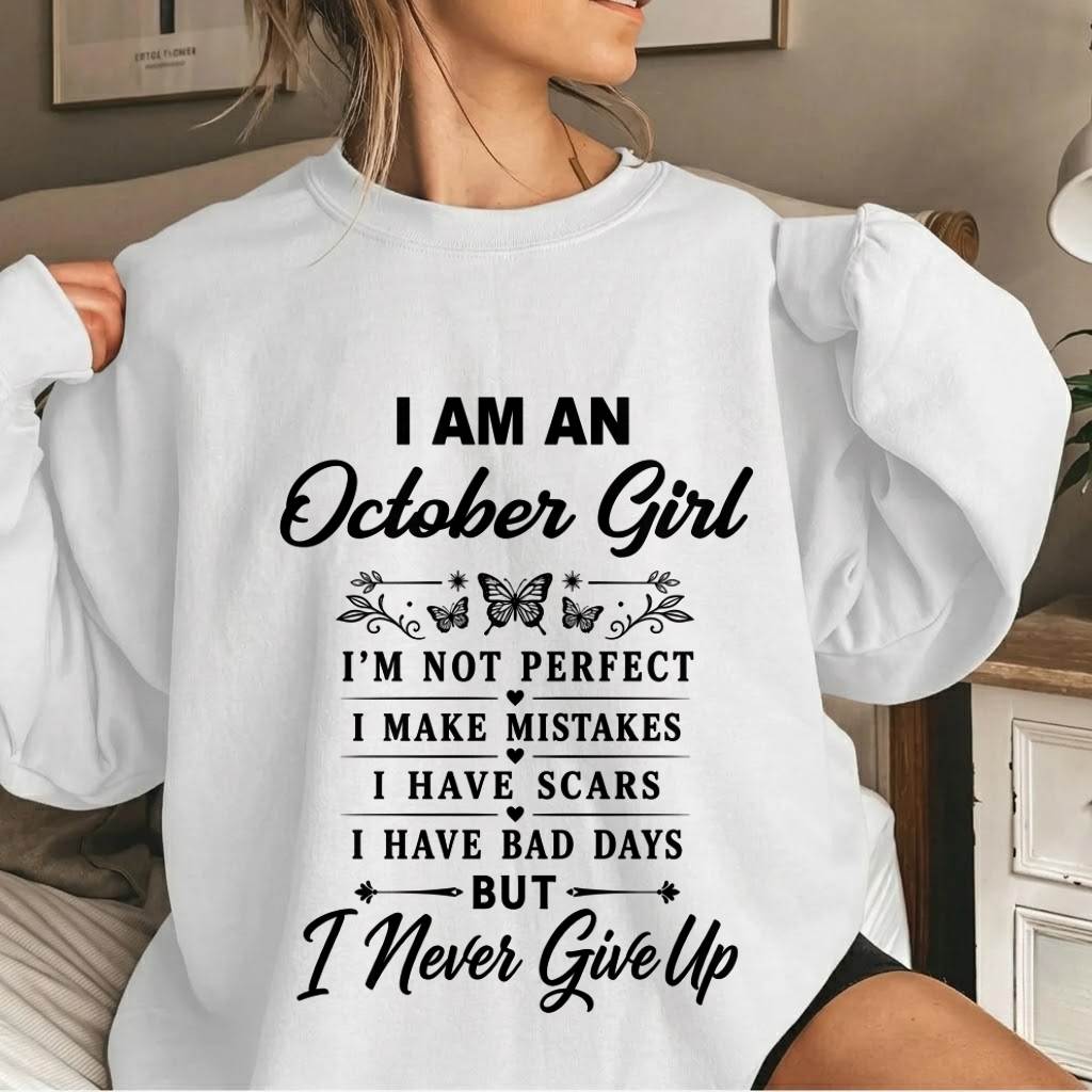 OCTOBER GIRL NEVER GIVE UP - FOR WOMEN - TLEE10 (SKU2606-378-10)