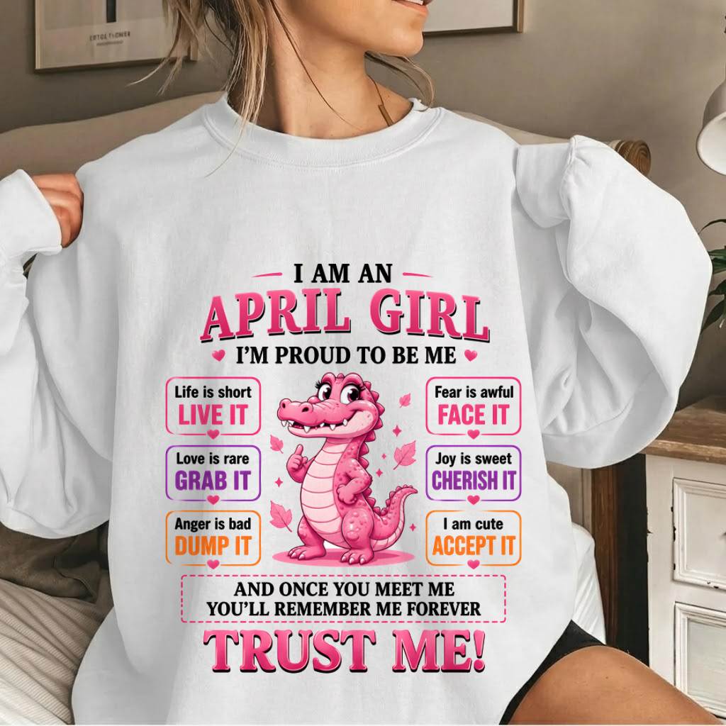 APRIL GIRL CUTE ALLIGATOR TEE - FOR WOMEN - TLEE04 (SKU2607-236-04)