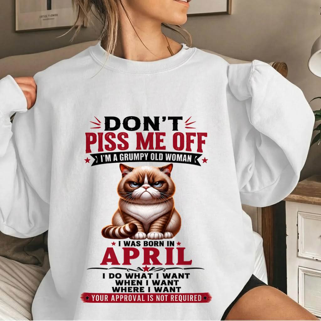 APRIL – ZERO PATIENCE FUNNY CAT - FOR WOMEN - TLEE04 (SKU2608-291-04)