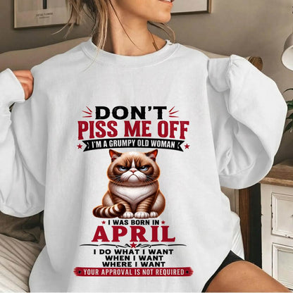 APRIL – ZERO PATIENCE FUNNY CAT - FOR WOMEN - TLEE04 (SKU2608-291-04)