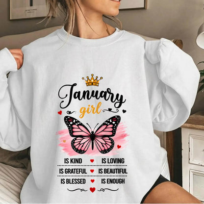 JANUARY GIRL BUTTERFLY SHIRT - FOR WOMEN - TLEE01 (SKU2608-593-01)