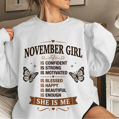 NOVEMBER GIRL – FAITH, STRENGTH & BEAUTY - FOR WOMEN - TLEE11 (SKU2605-378-11)