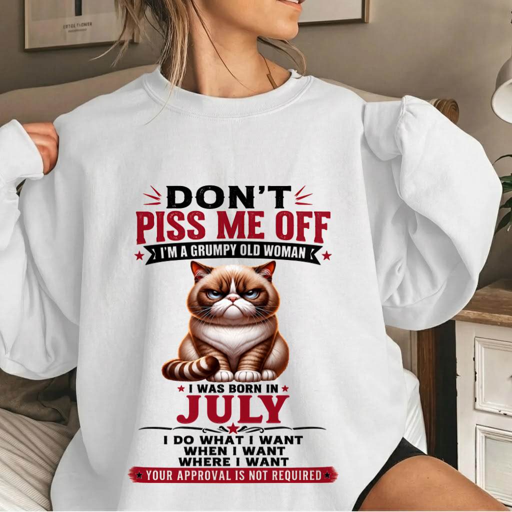 JULY – ZERO PATIENCE FUNNY CAT - FOR WOMEN - TLEE07 (SKU2608-291-07)