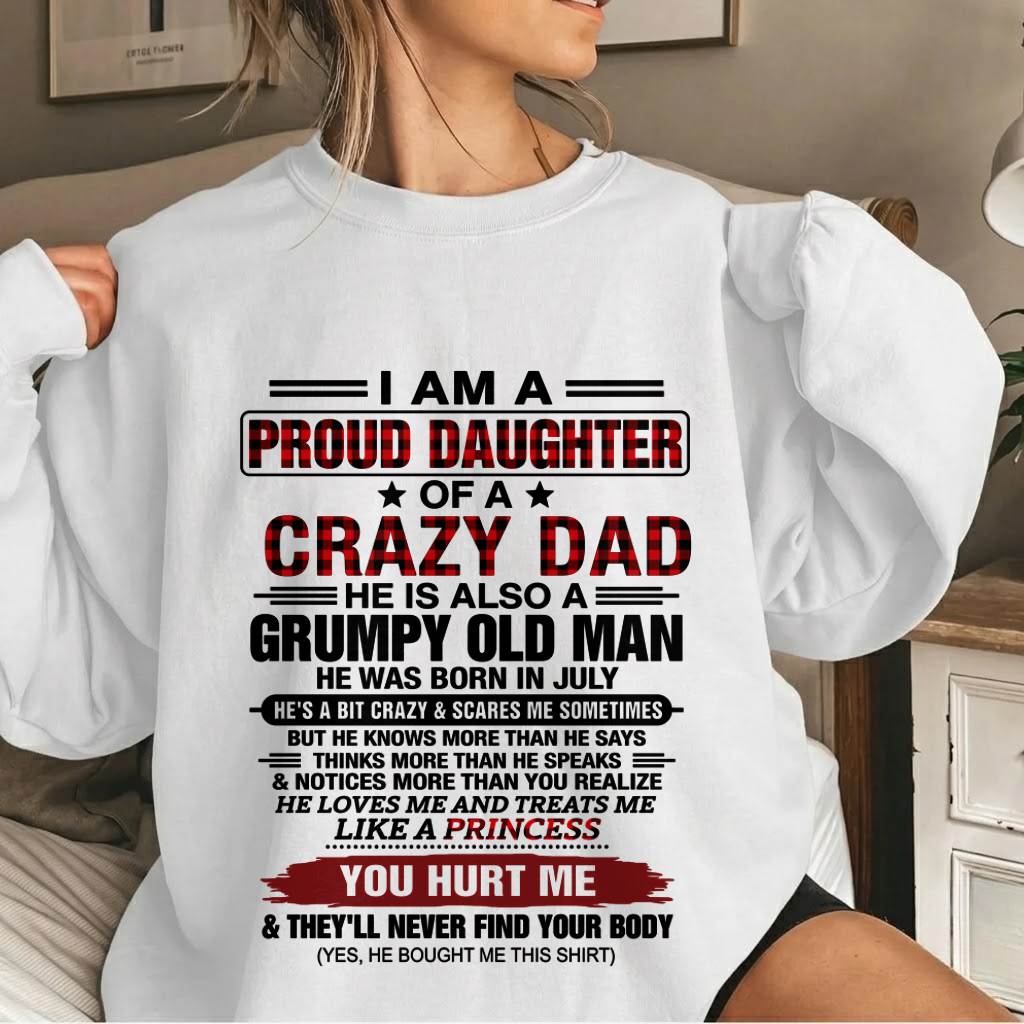 JULY - BEST DAD BEST DAUGHTER SHIRT - FROM DAD - TLEE07 (SKU2608-27-07)