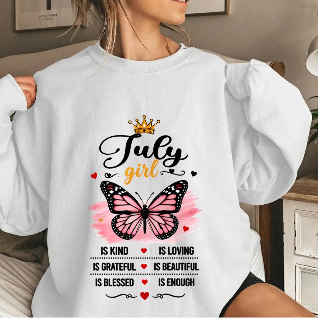 JULY GIRL BUTTERFLY SHIRT - FOR WOMEN - TLEE07 (SKU2608-593-07)