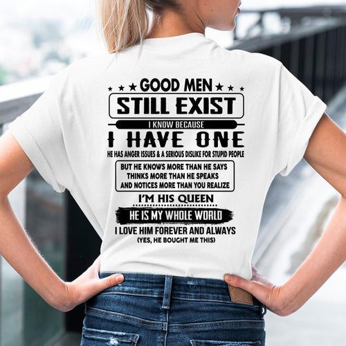 Good men Still Exist - gift for your girlfriend, wife from Husband - TLEE00 (SKU-GMSAU-00)