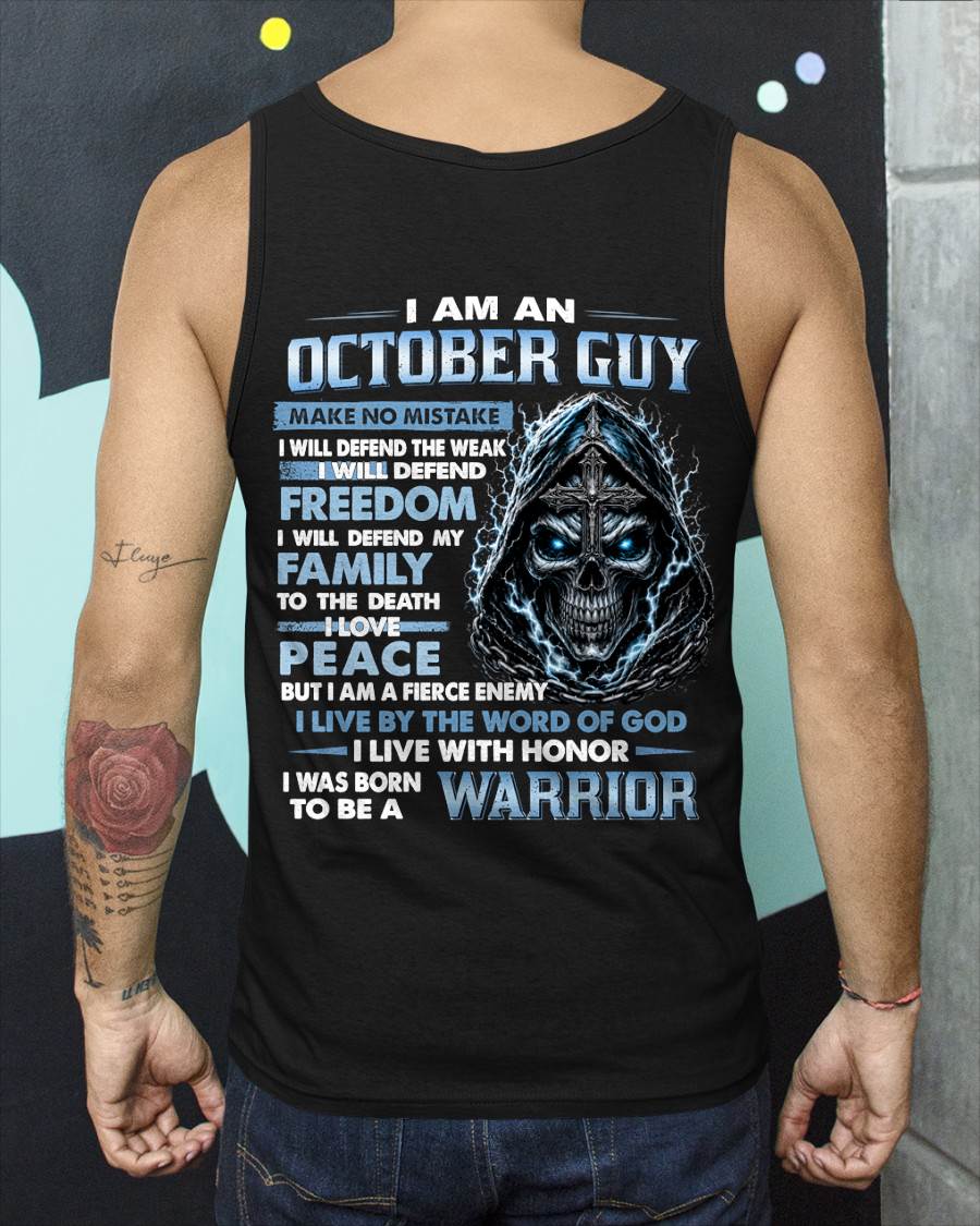 OCTOBER GUY – NEVER BACK DOWN - FOR MAN - TLEE10 (SKU2607-271-10)