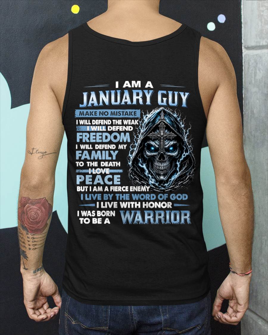 JANUARY GUY – NEVER BACK DOWN - FOR MAN - TLEE01 (SKU2607-271-01)