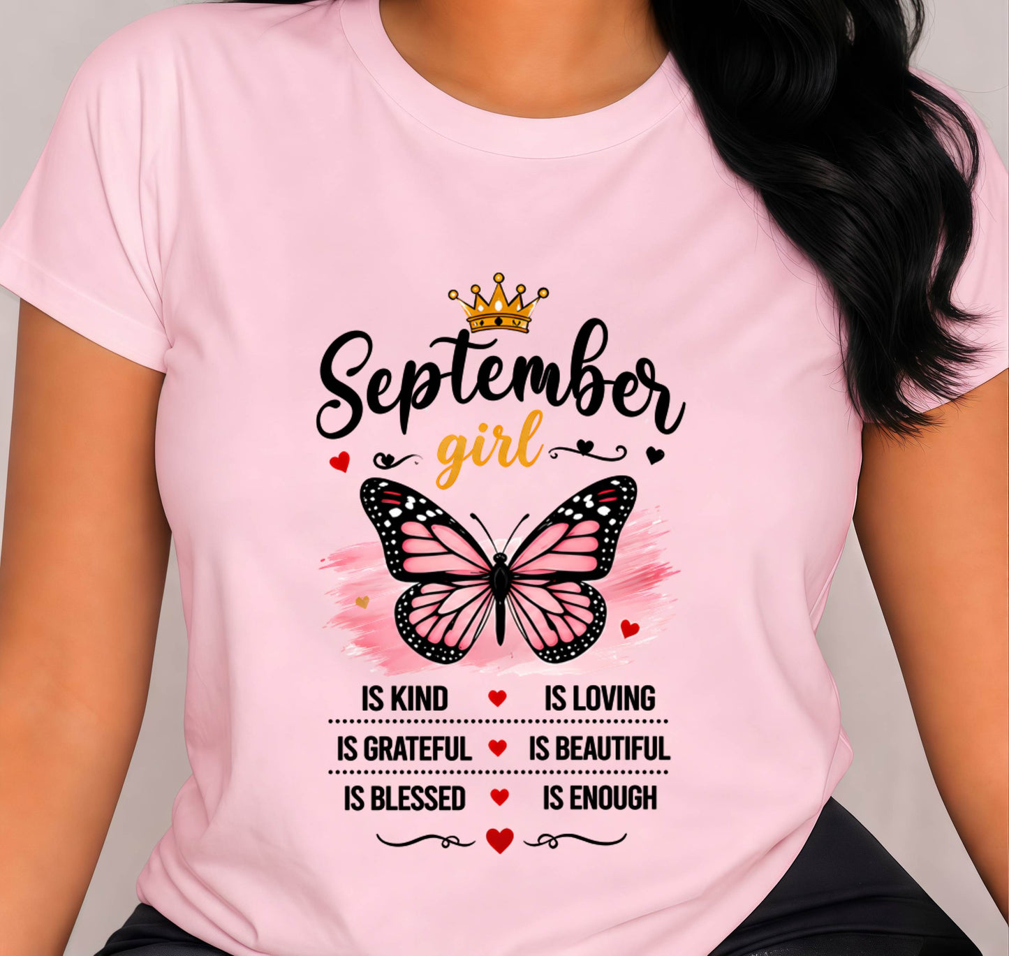SEPTEMBER GIRL BUTTERFLY SHIRT - FOR WOMEN - TLEE09 (SKU2608-593-09)