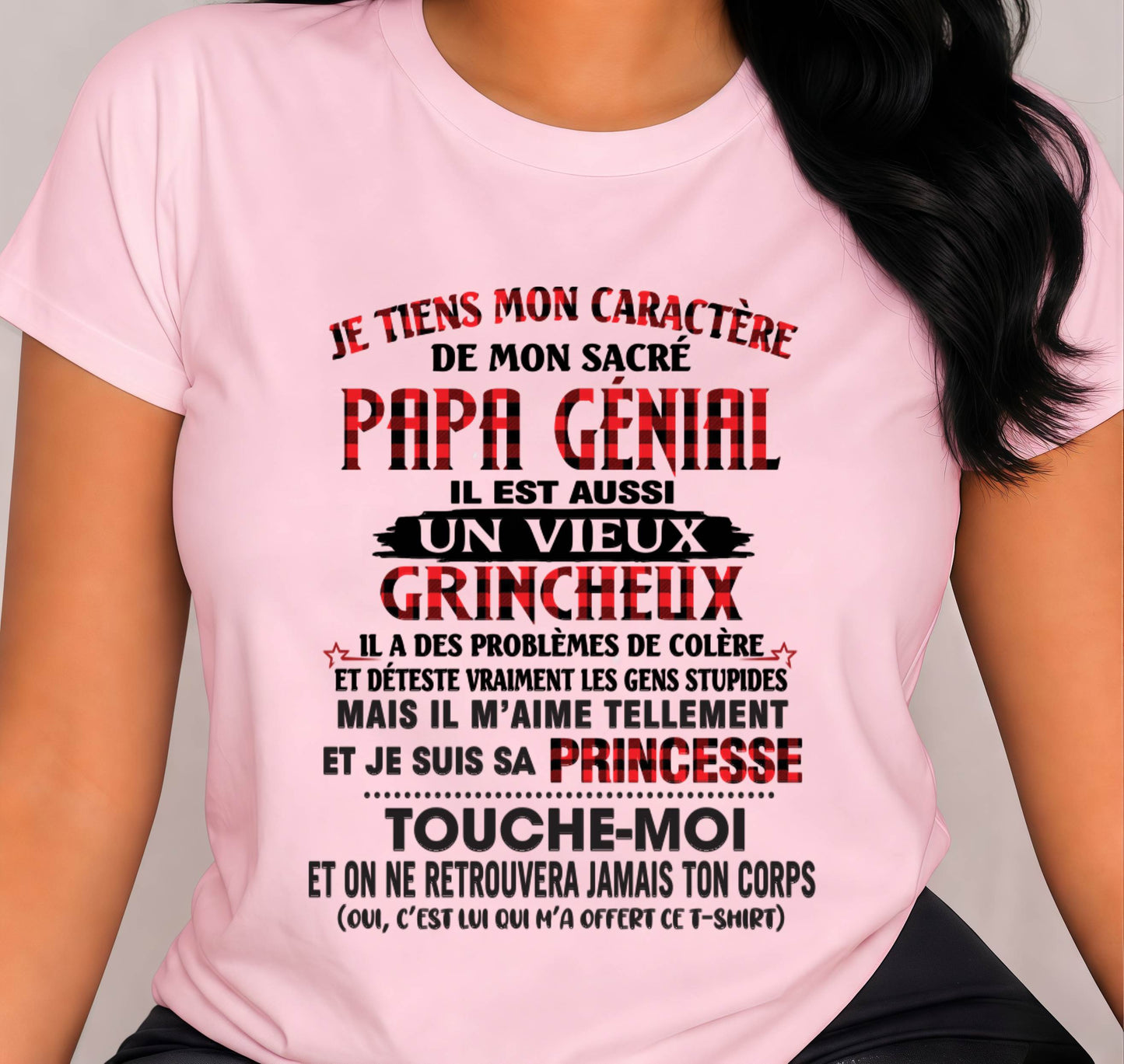 FILLE À PAPA GÂTÉE ET FIÈRE - CADEAU DE PAPA - TLEE00 (SKU2605-355-00)