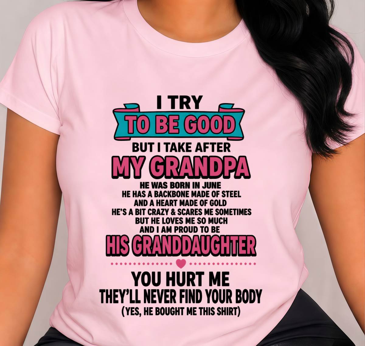 JUNE - I TRY TO BE GOOD BUT I TAKE AFTER MY GRANDPA - FROM GRANDPA - TLEE06 (SKU2606-212-06)