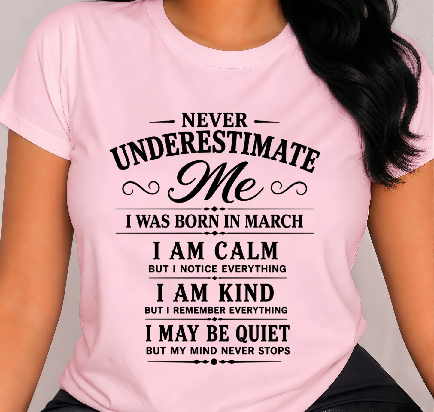 MARCH GIRL : CALM, KIND, UNFORGETTABLE - FOR WOMEN - TLEE03 (SKU2606-139-03)