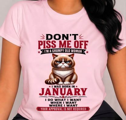 JANUARY – ZERO PATIENCE FUNNY CAT - FOR WOMEN - TLEE01 (SKU2608-291-01)