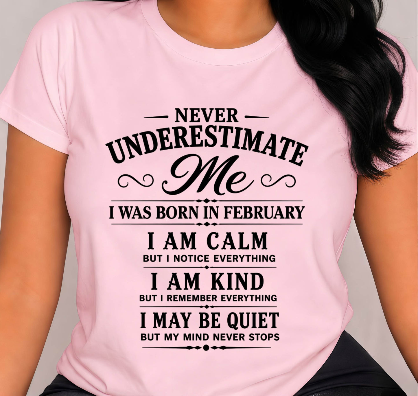 FEBRUARY GIRL : CALM, KIND, UNFORGETTABLE - FOR WOMEN - TLEE02 (SKU2606-139-02)