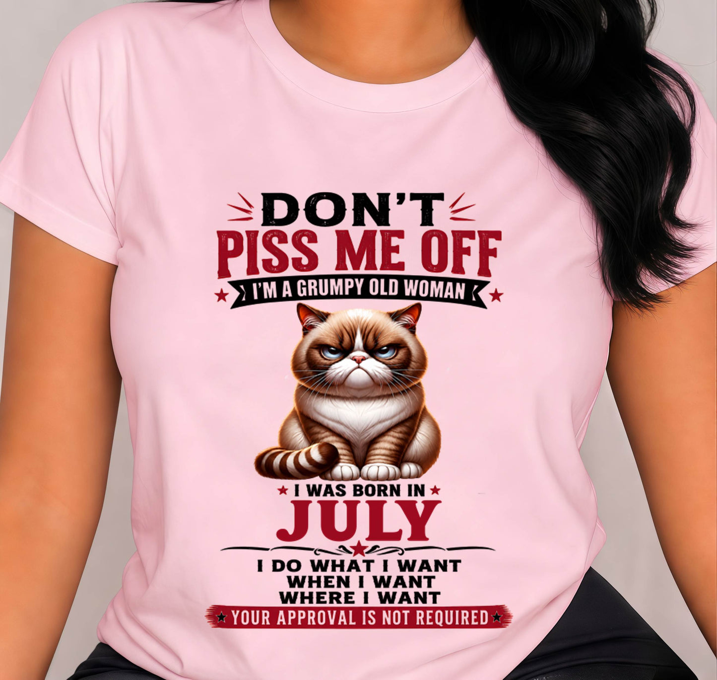 JULY – ZERO PATIENCE FUNNY CAT - FOR WOMEN - TLEE07 (SKU2608-291-07)