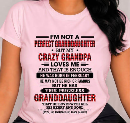 FEBRUARY - PRICELESS GRANDDAUGHTER - FROM GRANDPA - TLEE02 (SKU2608-446-02)