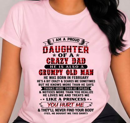 FEBRUARY - EVERY PRINCESS HAS A CRAZY DAD - FROM DAD - TLEE02 (SKU2608-627-02)