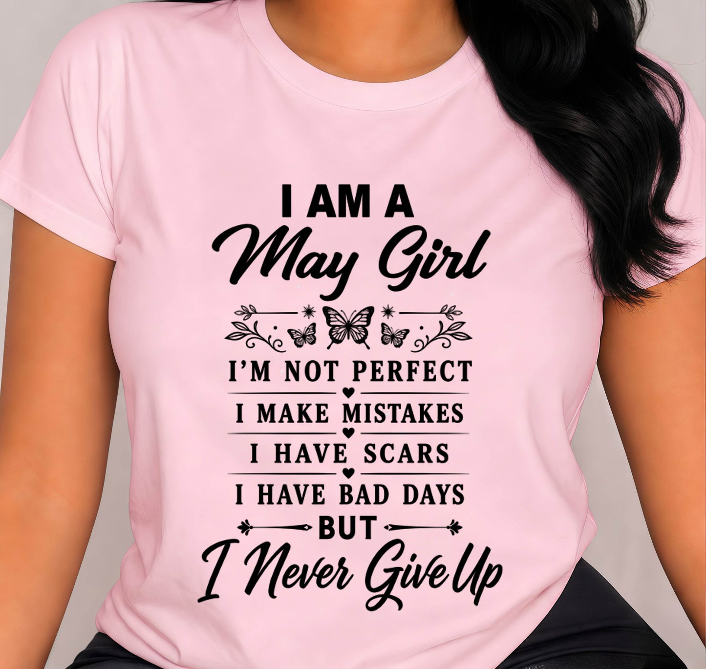 MAY GIRL NEVER GIVE UP - FOR WOMEN - TLEE05 (SKU2606-378-05)