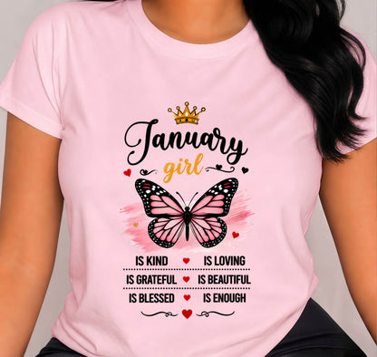 JANUARY GIRL BUTTERFLY SHIRT - FOR WOMEN - TLEE01 (SKU2608-593-01)